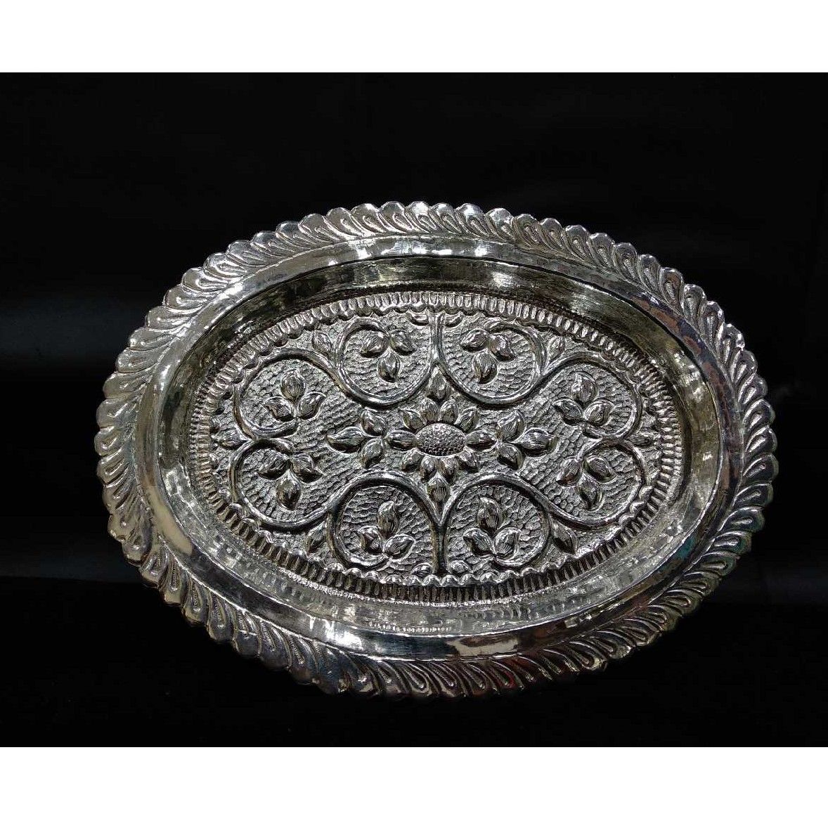 Silver Antique Indian Fancy Plates - Image 2