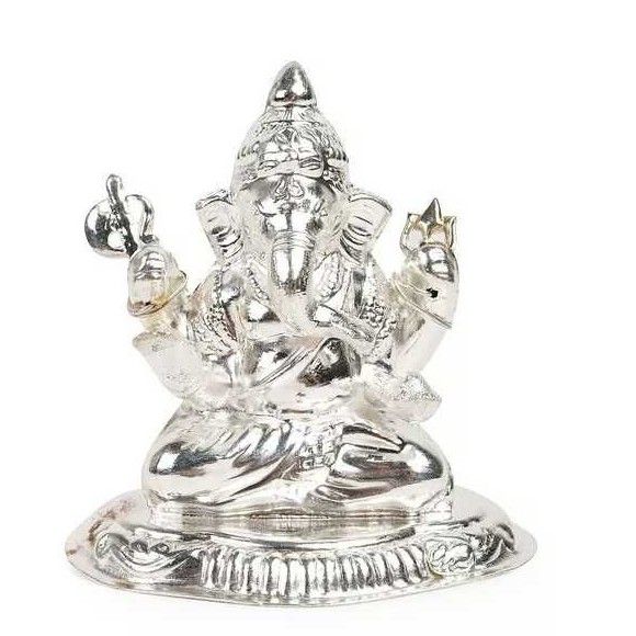 Silver Ladies Indian Fancy God Statue