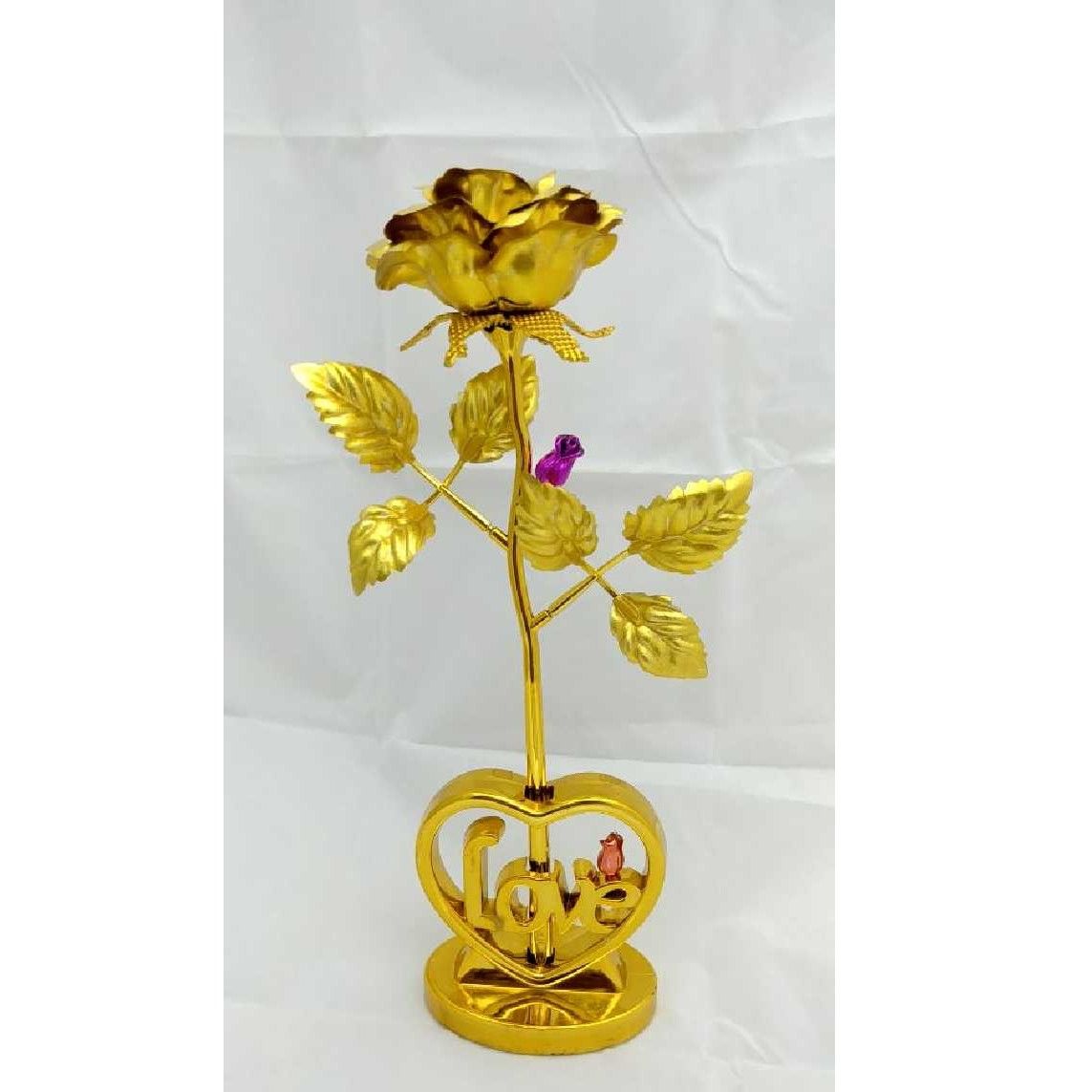 Indian Silver Gold Plated Rose - Image 3