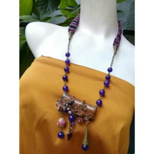 Copper Ladies Machine Cut Classic Necklace