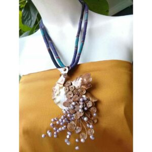 Copper Ladies Machine Cut Classic Necklace