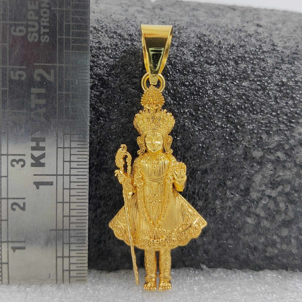 916 Gold Fancy Harikrishna Maharaj Pendant - Image 2