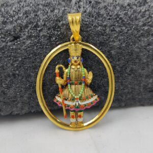 916 Gold Fancy Harikrishna Maharaj Pendant