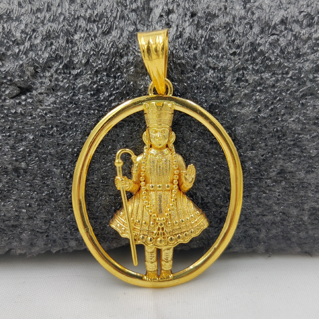 916 Gold Fancy HariKrishna Maharaj Pendant