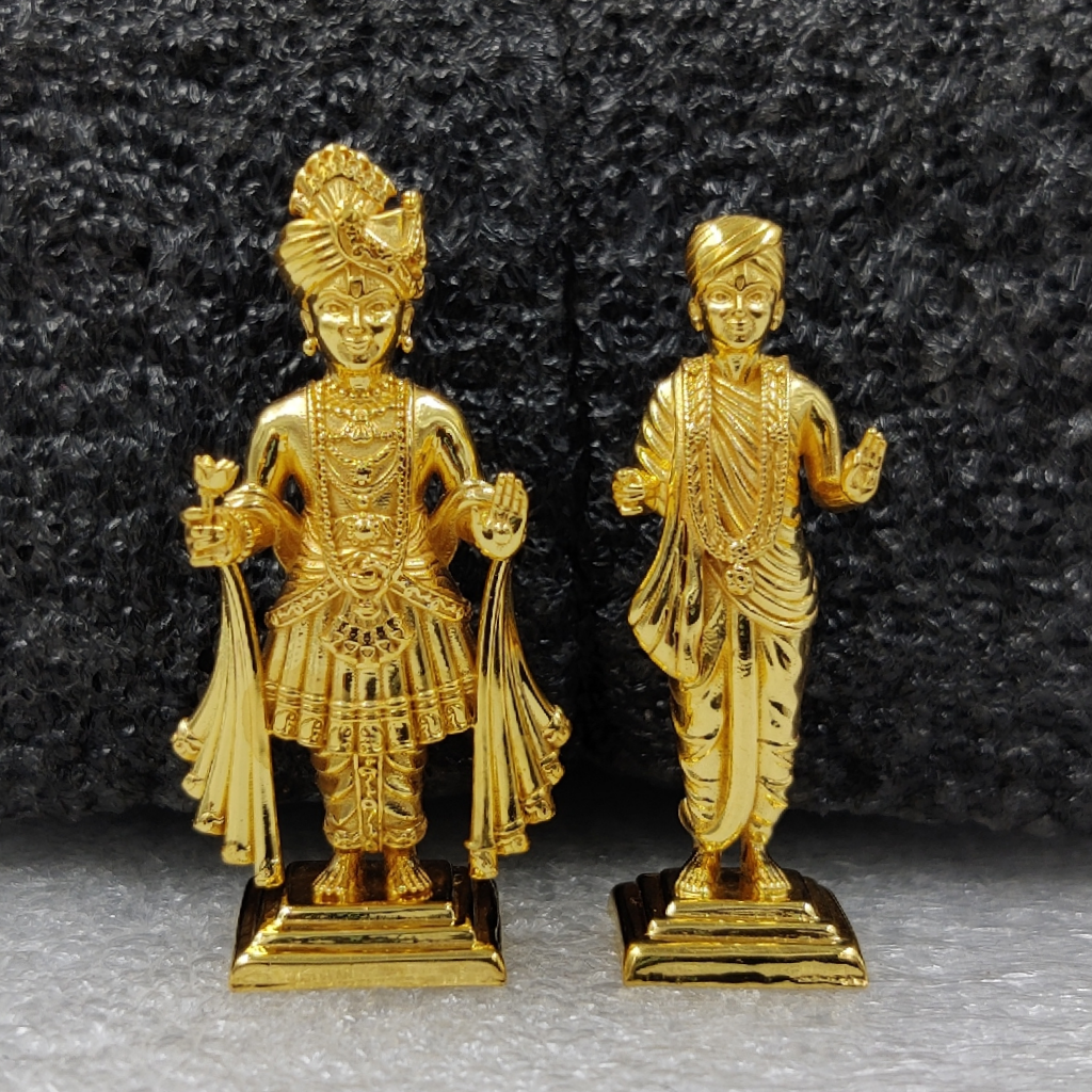 916 Gold Akshar & Purashottam Statue