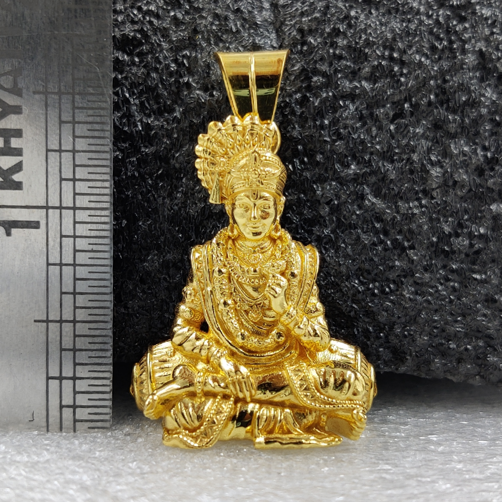 916 Gold Fancy Ghanshyam Maharaj Pendant - Image 2