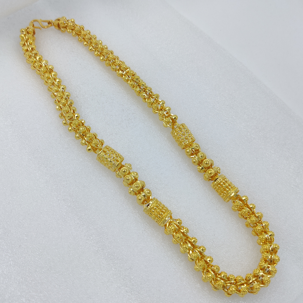 916 Gold Fancy Super Hollow Chain - Image 3
