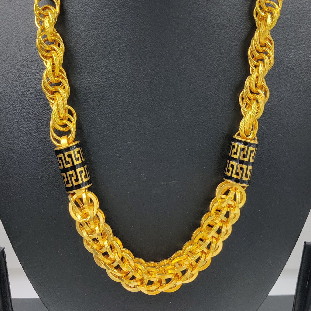 916 Gold Fancy Hollow Chain - Image 2