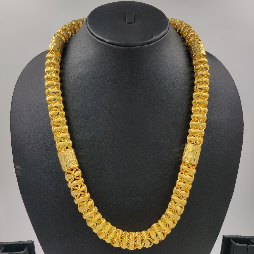 916 Gold Fancy Super Hollow Chain - Image 2