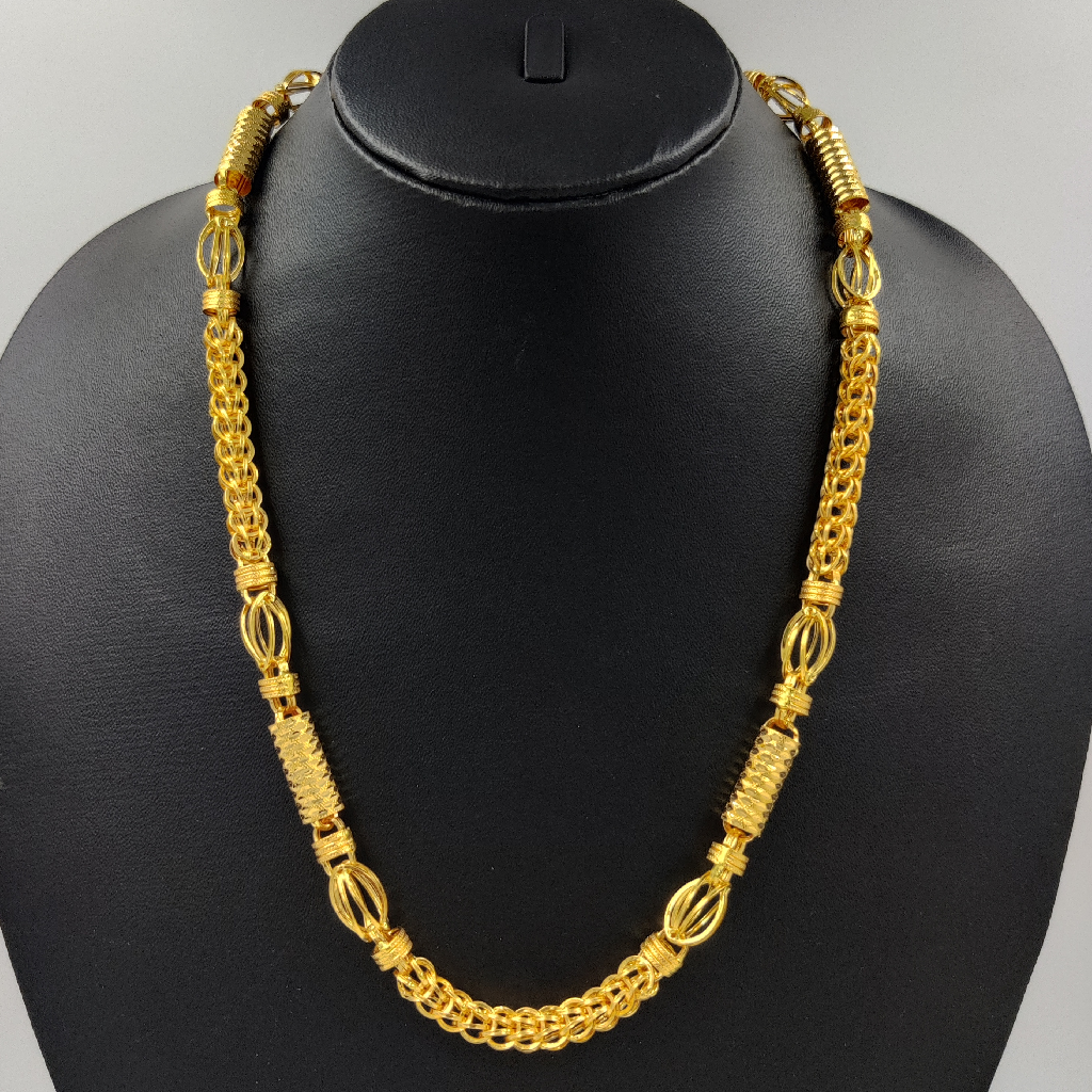916 Gold Fancy Indo Hollow Chain