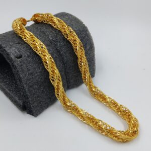 916 gold fancy indo Hollow kadam chain