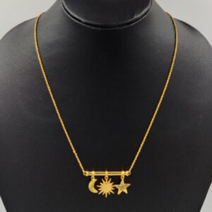 916 gold fancy handmade chain-pendant