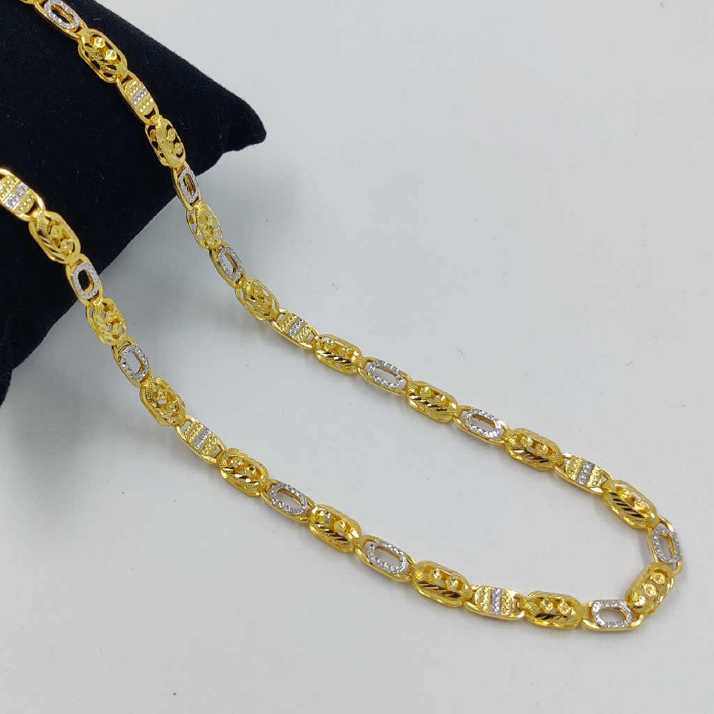 916 Gold Fancy Hollow Chain - Image 2