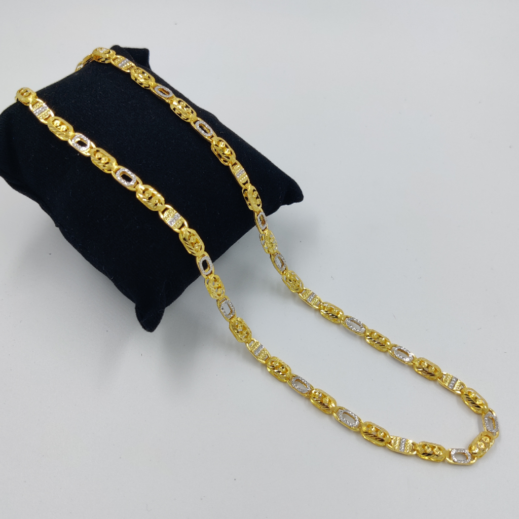916 Gold Fancy Hollow Chain