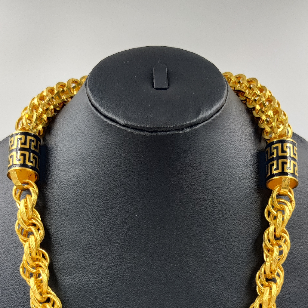 916 Gold Fancy Hollow Mix Chain - Image 3