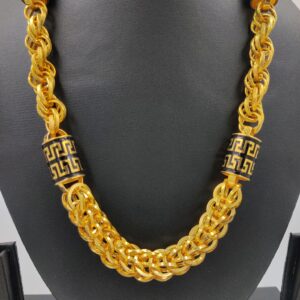 916 Gold Fancy Hollow Mix Chain