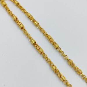 916 Gold Fancy Indo Hollow Chain