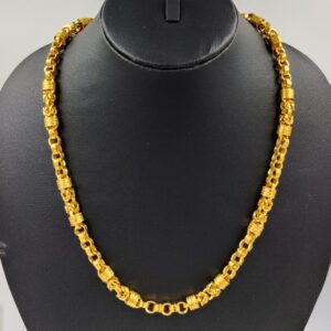 916 Gold Fancy Indo Hollow Chain