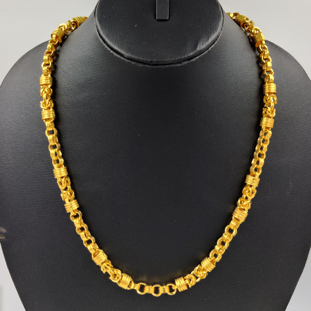 916 Gold Fancy Indo Hollow Chain - Image 2