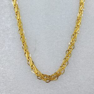 916 gold fancy indo hollow chain