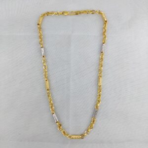 916 gold fancy gent's indo hollow chain