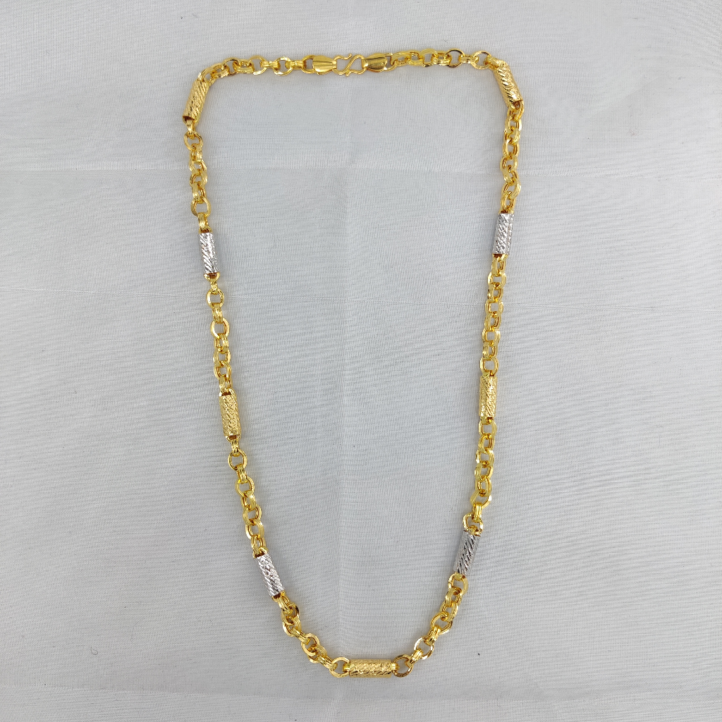 916 gold fancy gent's indo hollow chain - Image 3