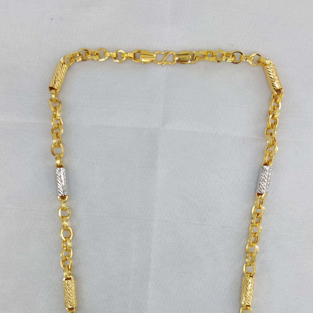 916 gold fancy gent's indo hollow chain - Image 2