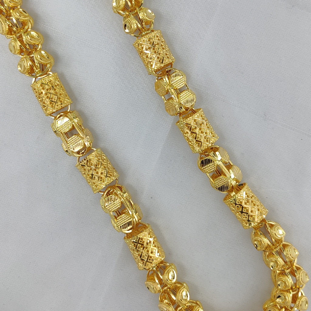 916 gold fancy gent's super hollow chain - Image 3