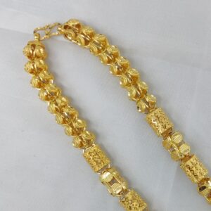 916 gold fancy gent's super hollow chain