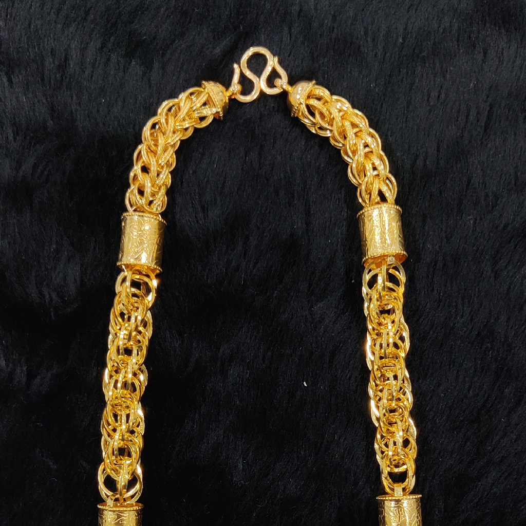 916 gold fancy indo hollow chain - Image 4