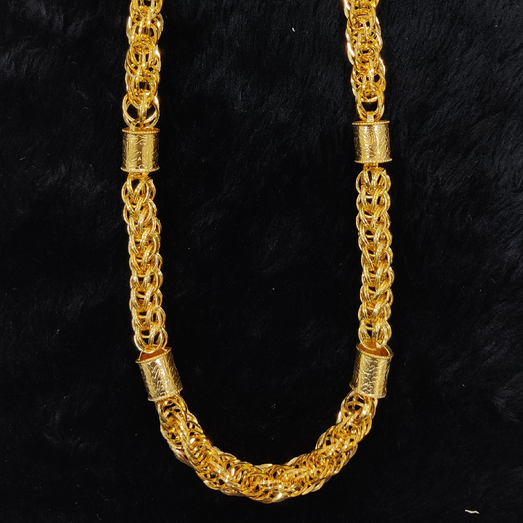 916 gold fancy indo hollow chain - Image 2