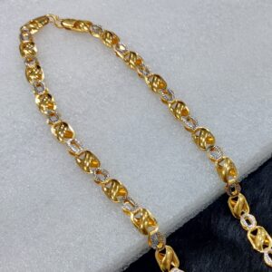 916 gold fancy hollow chain