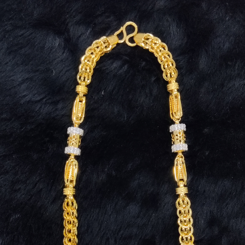 916 Gold Fancy Indo Hollow Chain - Image 2