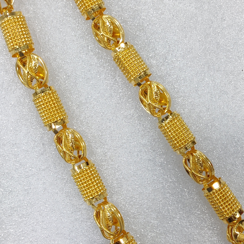916 Gold Fancy Super Hollow Chain - Image 4