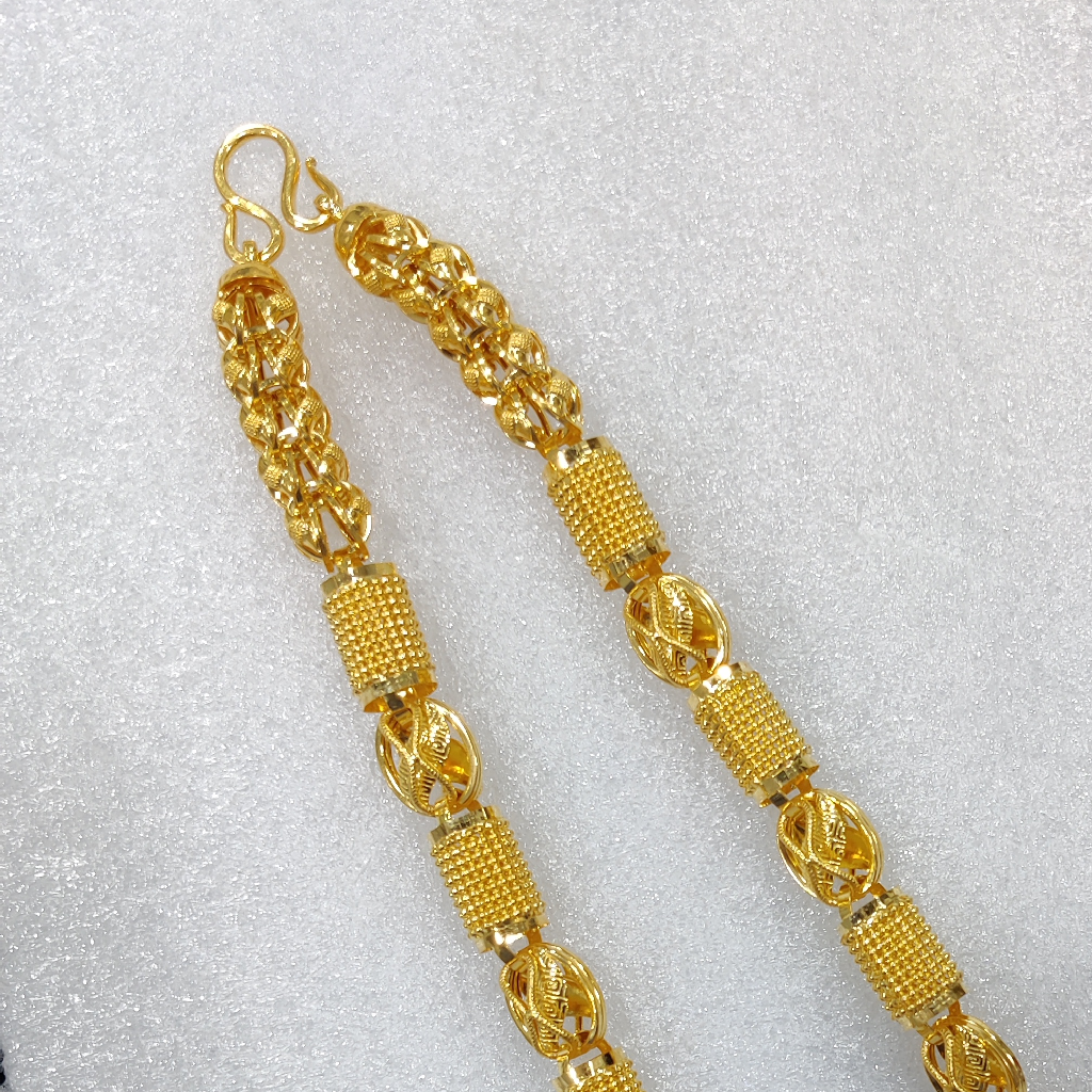 916 Gold Fancy Super Hollow Chain - Image 2
