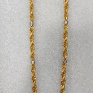 916 Gold Fancy Indo Hollow Chain