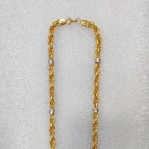 916 Gold Fancy Indo Hollow Chain