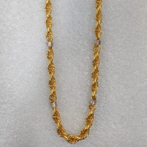916 Gold Fancy Indo Hollow Chain