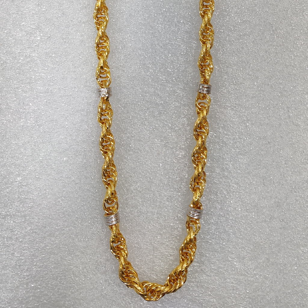 916 Gold Fancy Indo Hollow Chain