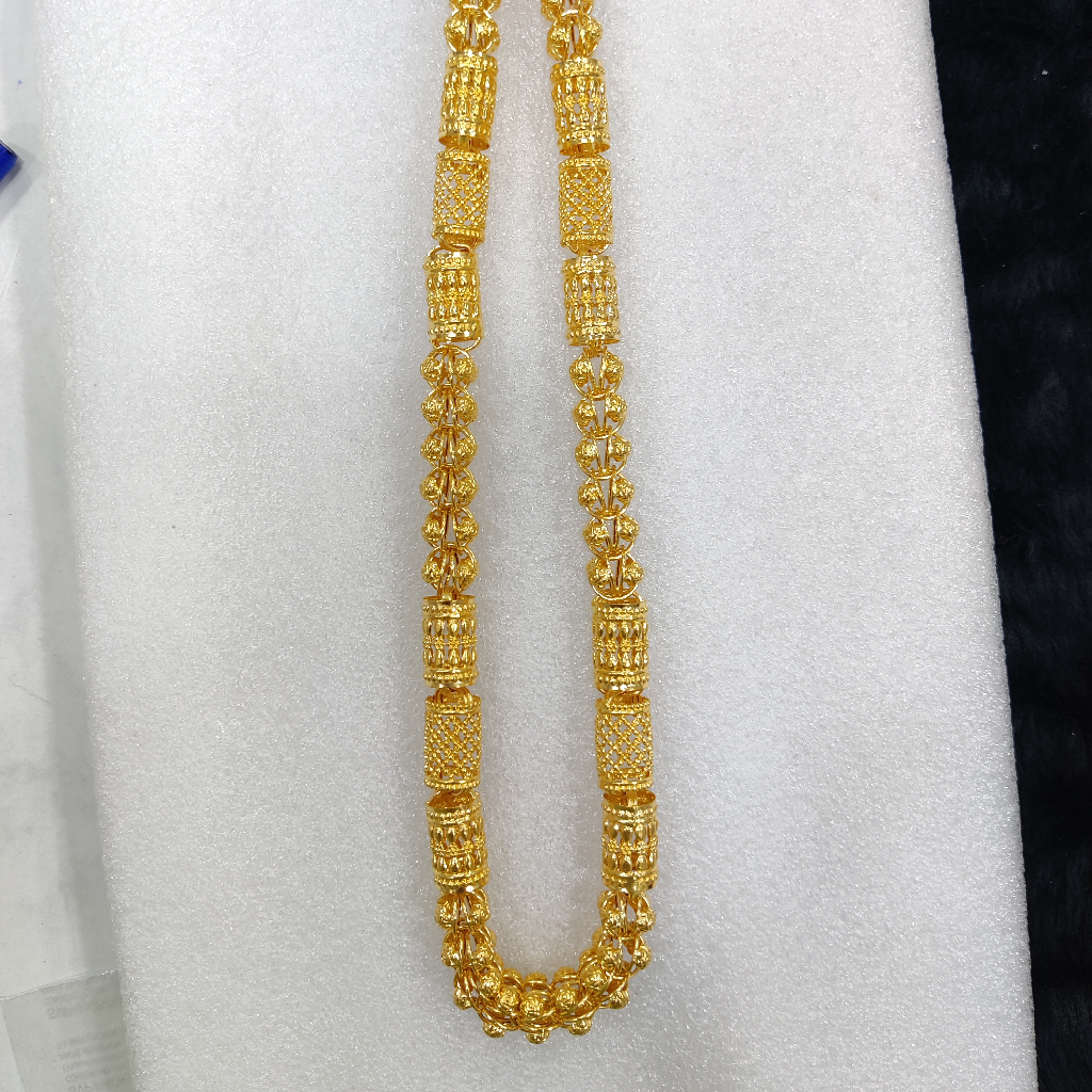 916 Gold Fancy Super Hollow Chain - Image 3