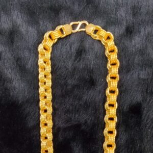 916 Gold Fancy Gent's Hollow Chain
