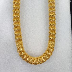 916 Gold Fancy Gent's Super Hollow Chain
