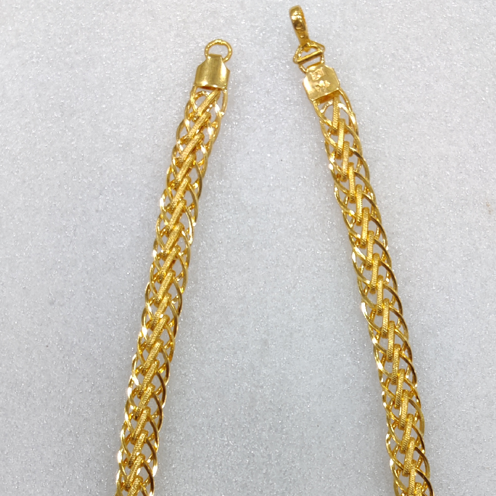 916 Gold Fancy Gent's Indo Hollow Chain - Image 3