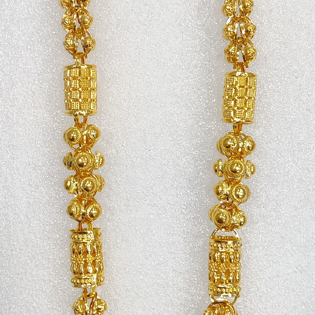 916 Gold Fancy Gent's Super Hollow Chain - Image 5