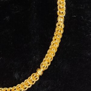 916 Gold Fancy Hollow Gent's Chain