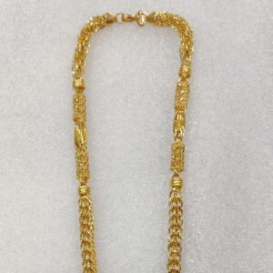 916 Gold Indo Hollow Mix Chain