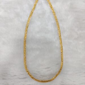 916 Gold Fancy Gent's Hollow Chain