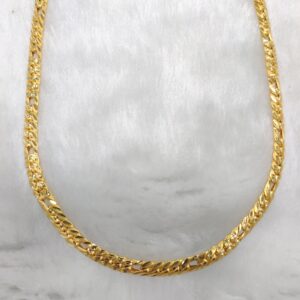 916 Gold Fancy Gent's Hollow Chain