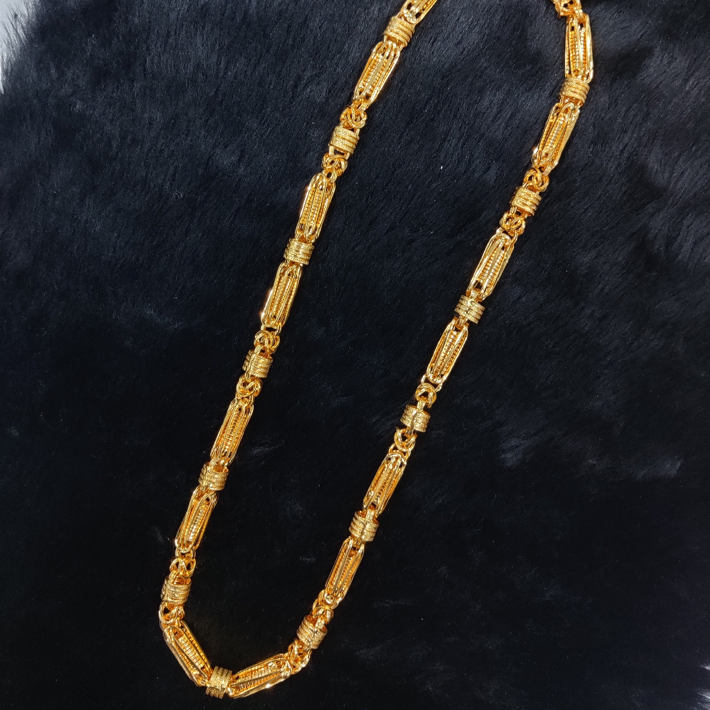 916 Gold Fancy Hollow Chain - Image 3