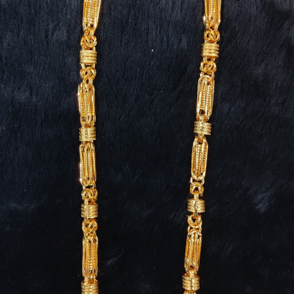 916 Gold Fancy Hollow Chain - Image 2
